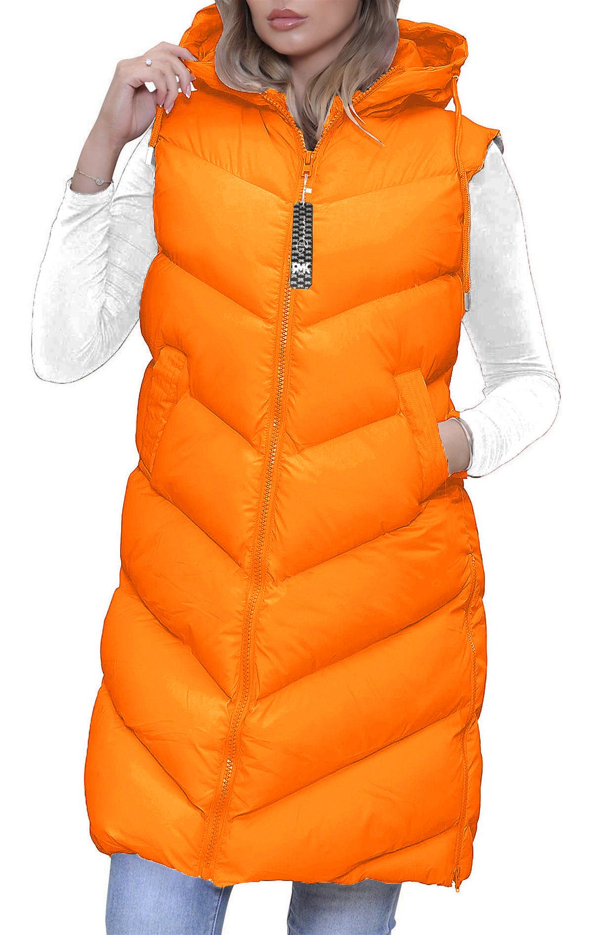 RMK Longweste Damen Steppweste Lang Weste günstig online kaufen