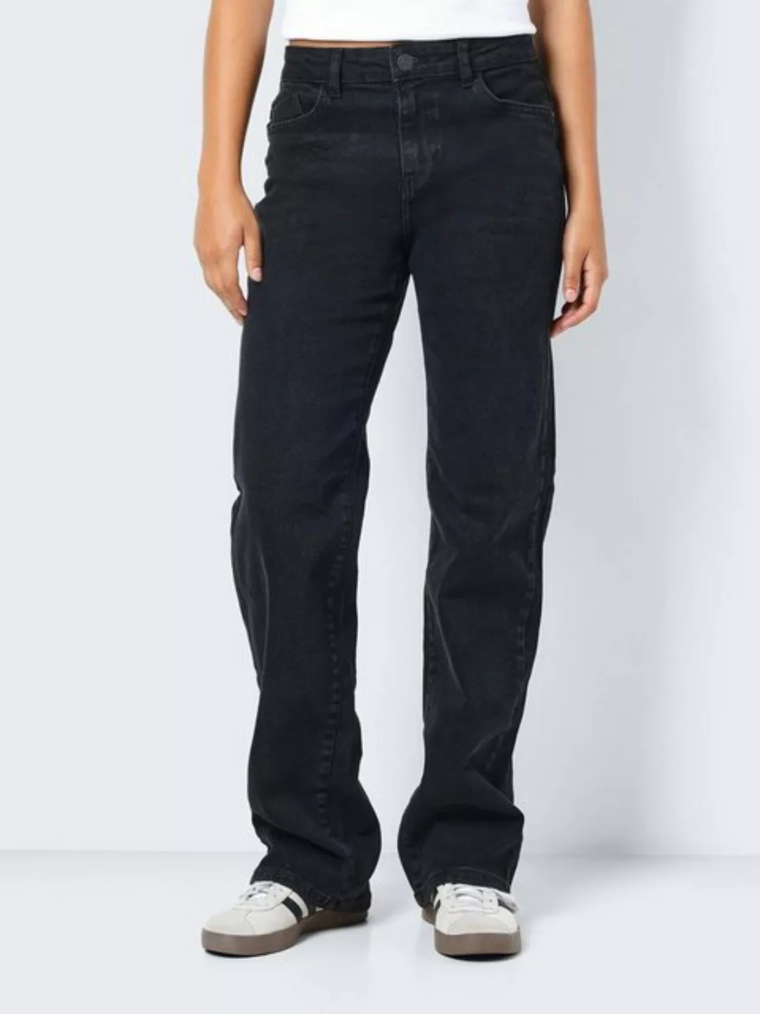 Noisy may Straight-Jeans NMYOLANDA NW WIDE JEANS BLACK NOOS günstig online kaufen