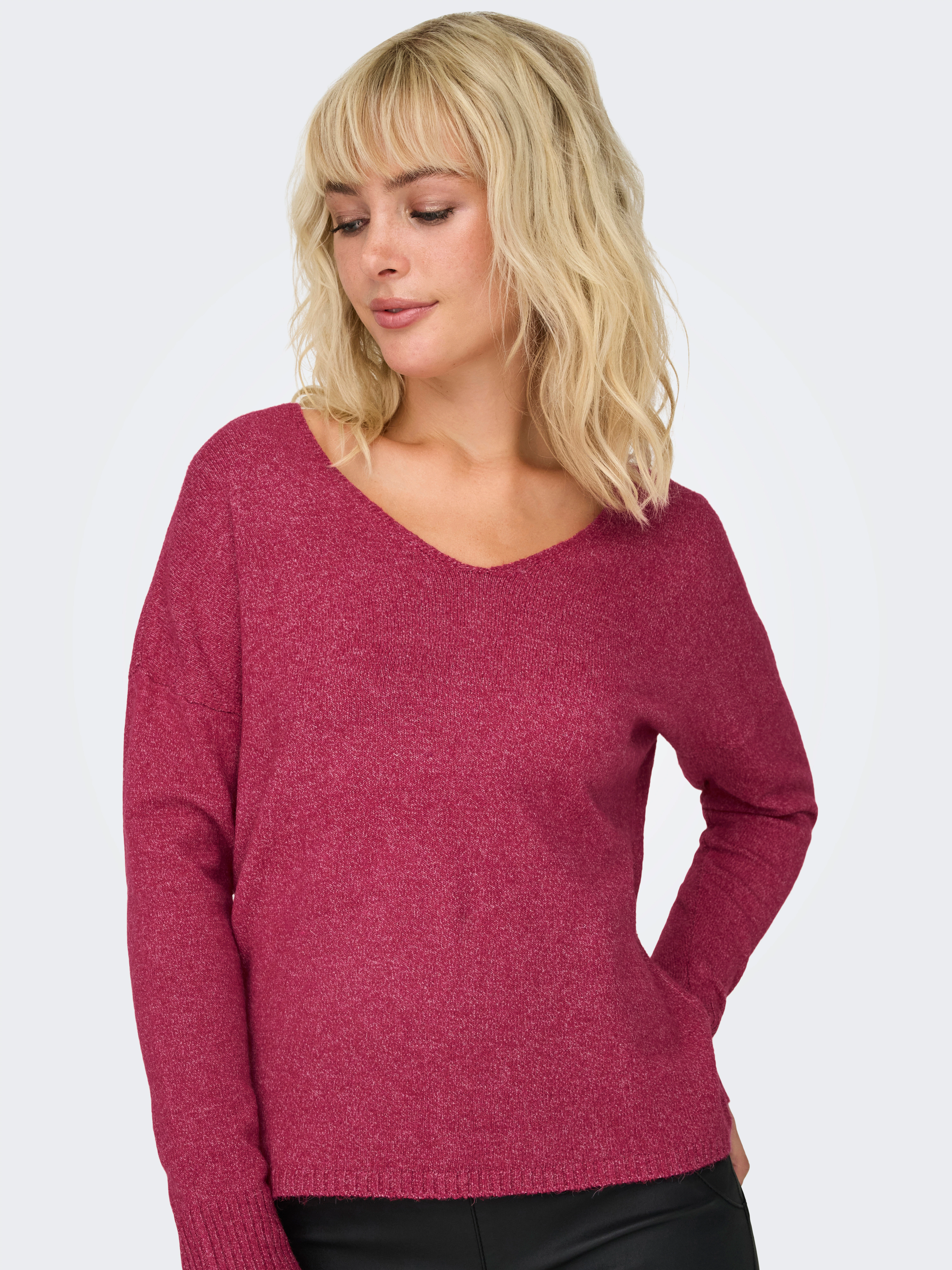 ONLY V-Ausschnitt-Pullover ONLRICA (1-tlg) Plain/ohne Details günstig online kaufen