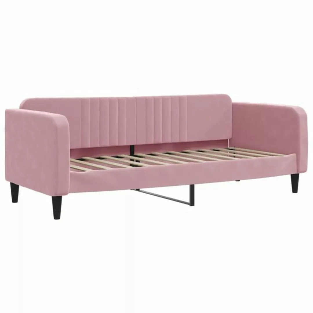 vidaXL Gästebett Tagesbett Rosa 80x200 cm Samt Gästebett Gästecouch Gästeso günstig online kaufen