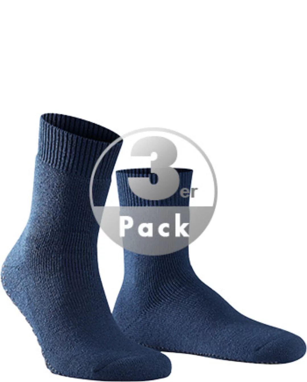 FALKE Homepads Herren Socken, 43-46, Blau, Uni, Baumwolle, 16500-669003 günstig online kaufen