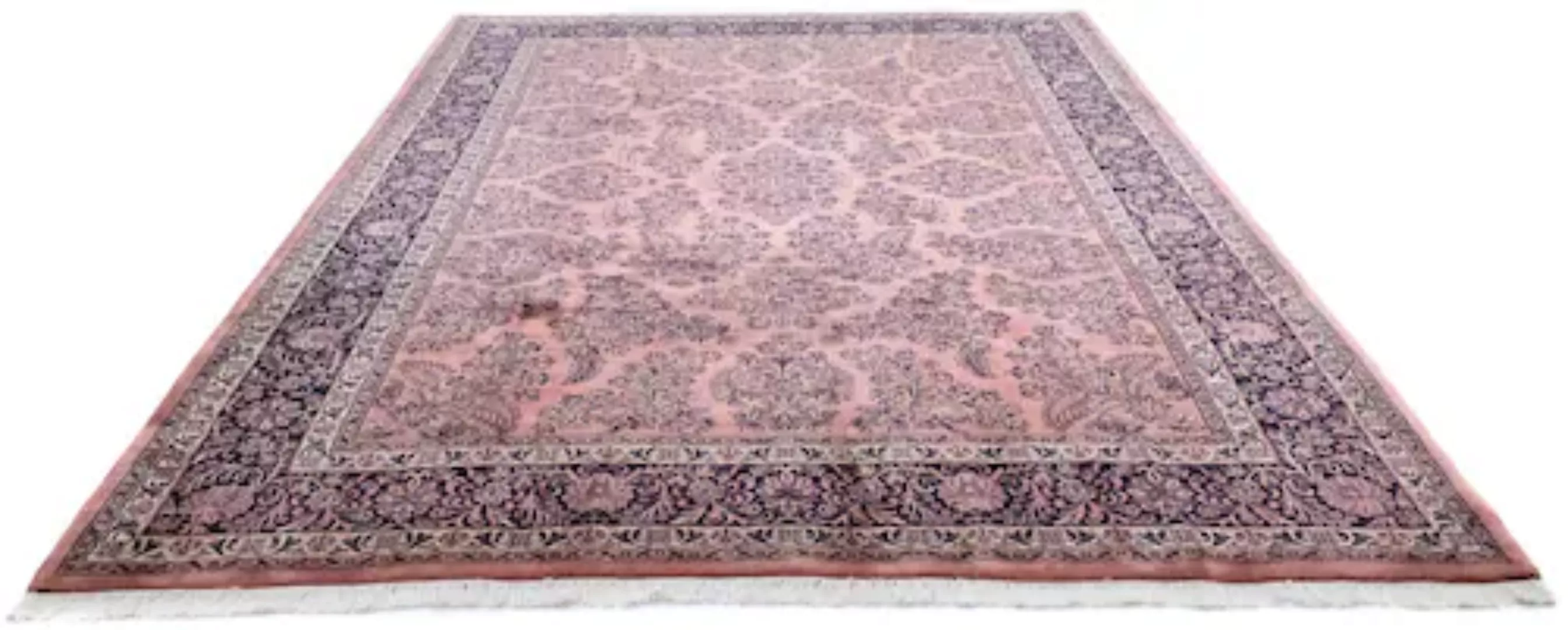 morgenland Wollteppich »Sarough Teppich handgeknüpft rosa«, rechteckig günstig online kaufen