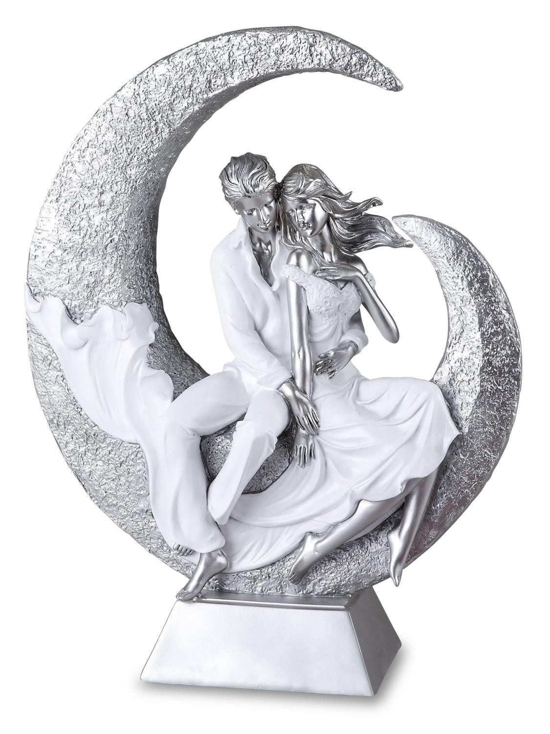 formano Skulptur Paar auf Mond, Silber, günstig online kaufen