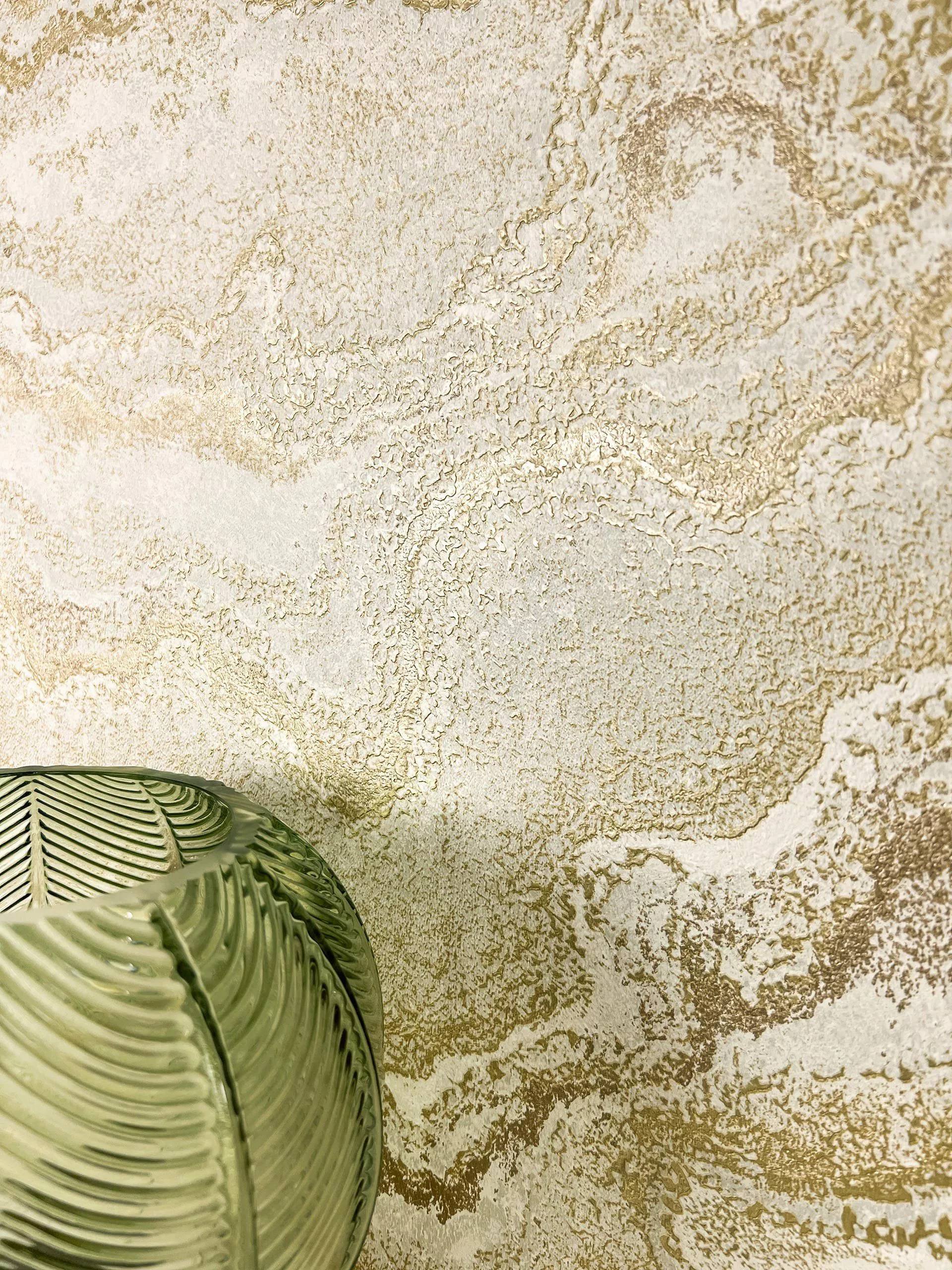 Newroom Vliestapete, Gold Tapete Modern Marmor günstig online kaufen