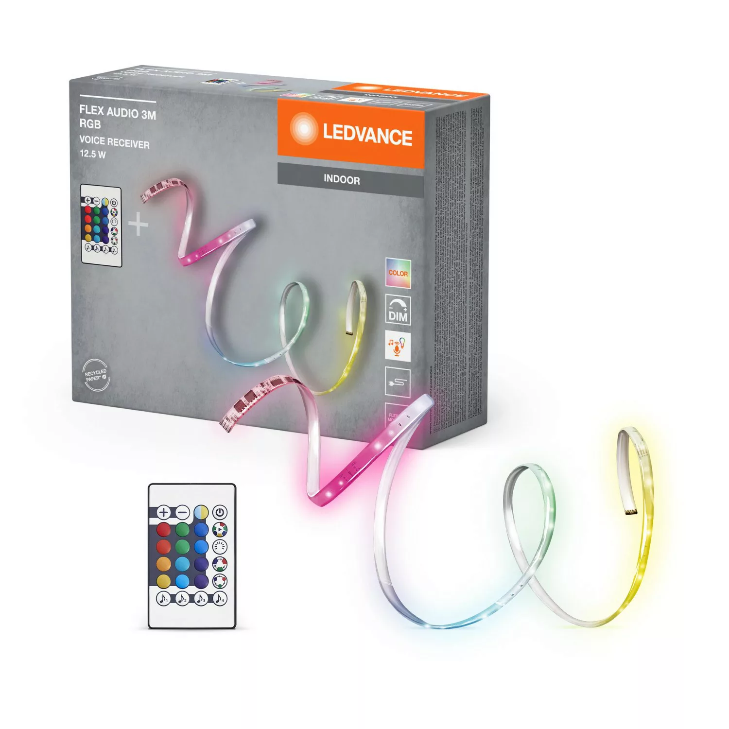 LEDVANCE Flex Audio LED-Strip IP20 RGB, Sound, 3m günstig online kaufen