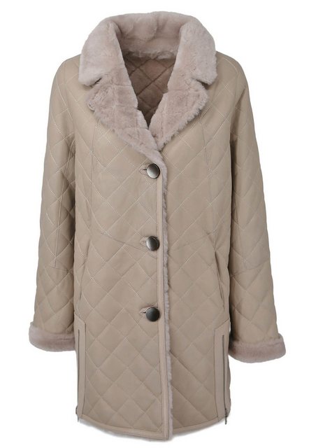 Hollert Wintermantel Lammfellmantel Monia Beige günstig online kaufen