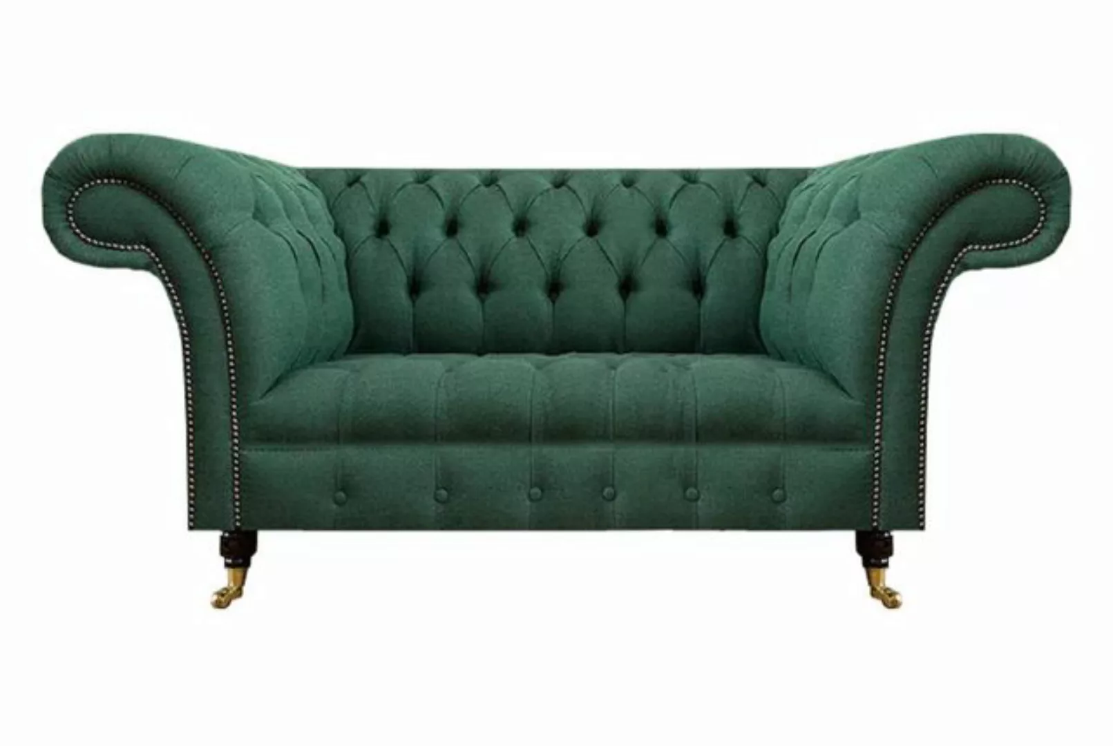 JVmoebel 2-Sitzer Wohnzimmer Sofa Grün Zweisitzer Sofas Polstermöbel Cheste günstig online kaufen