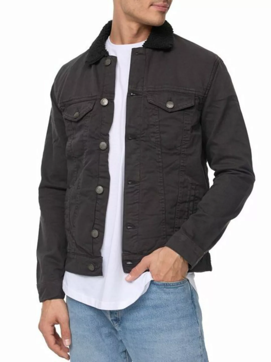 Tazzio Jeansjacke A400 Jeans Jacke mit Fellkragen günstig online kaufen