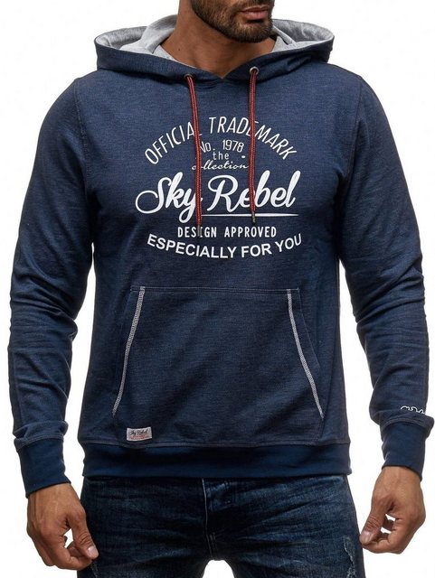 Sky Rebel Hoodie Kapuzenpullover Hoodie Rebel H1366 meliert (1-tlg) 1366 in günstig online kaufen