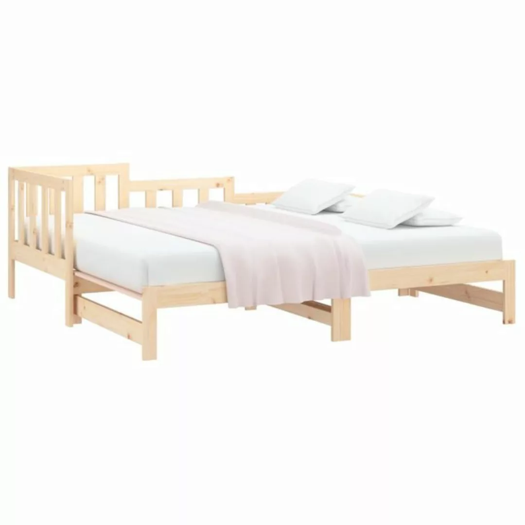 furnicato Bett Tagesbett Ausziehbar 2x(90x190) cm Massivholz Kiefer (1-tlg) günstig online kaufen