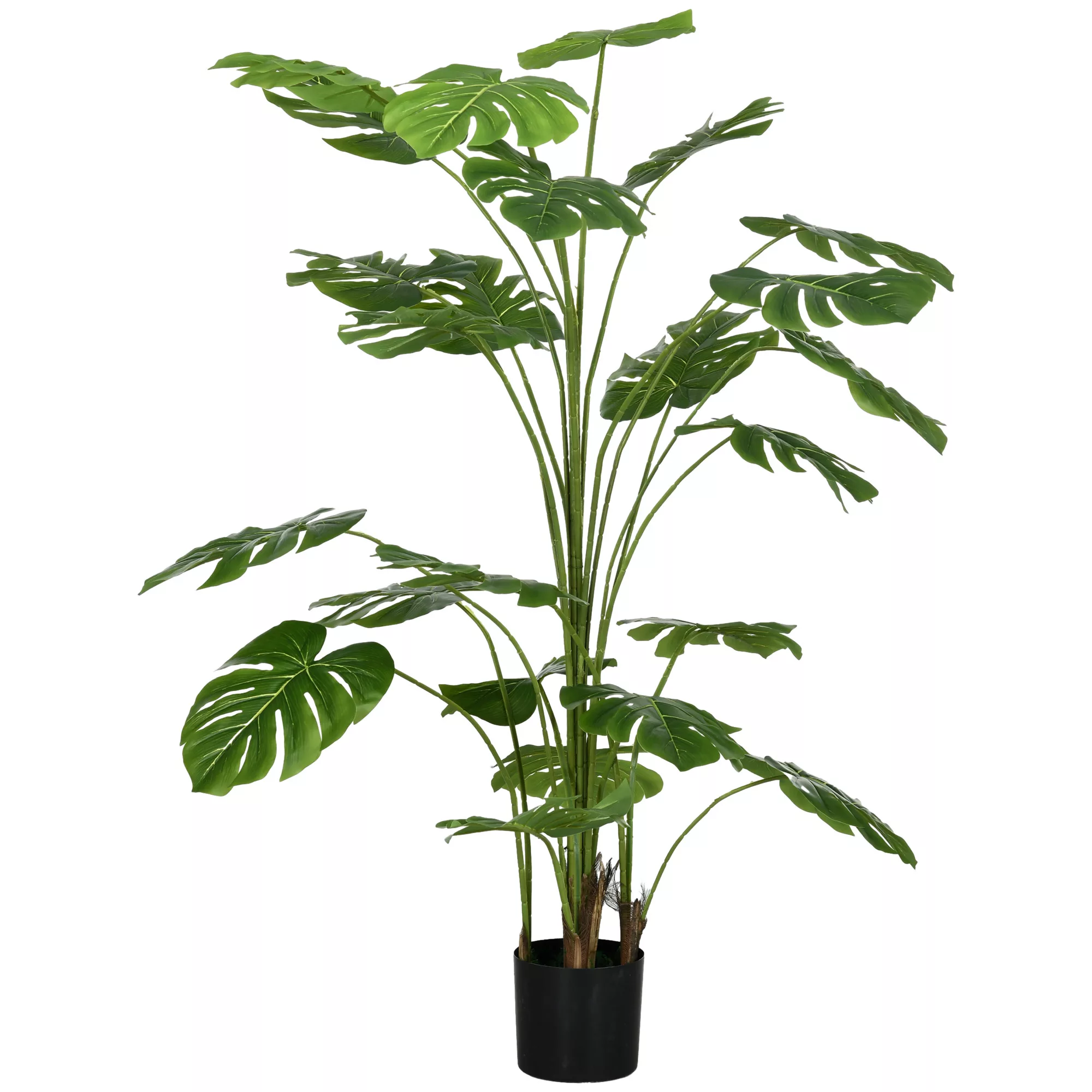 HOMCOM Künstliche Pflanzen, Kunst Monstera Deliciosa, 180 cm Kunstpflanze m günstig online kaufen