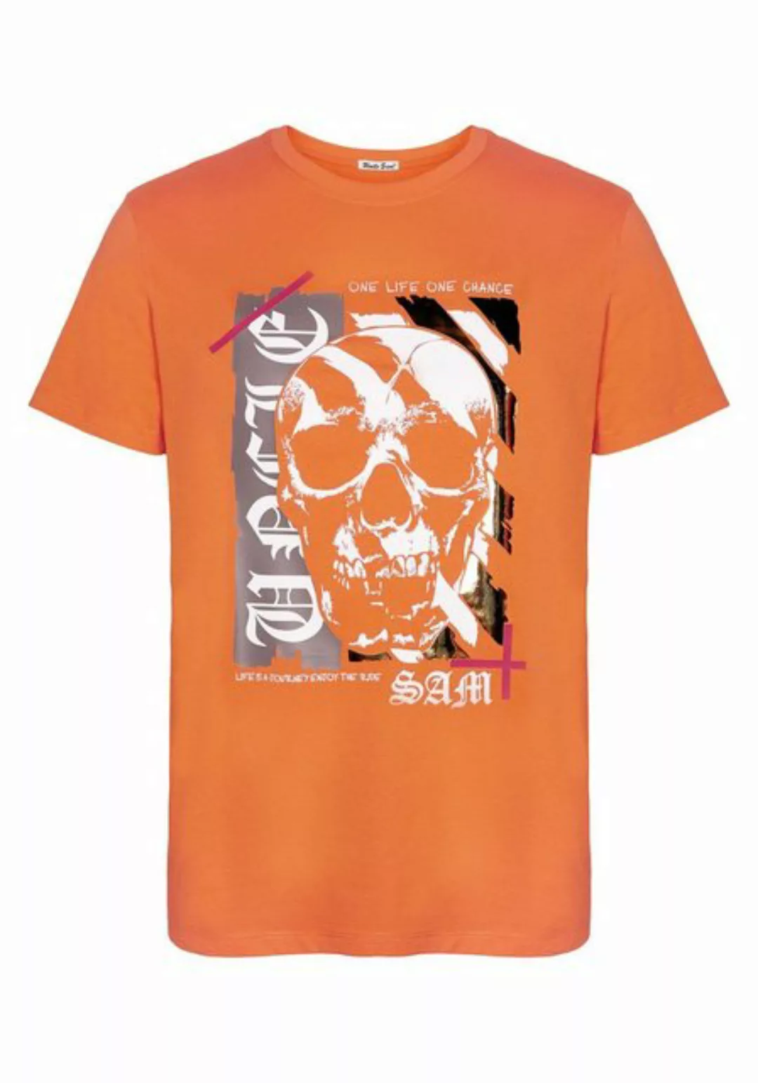 Uncle Sam Print-Shirt mit Totenkopf-Print günstig online kaufen