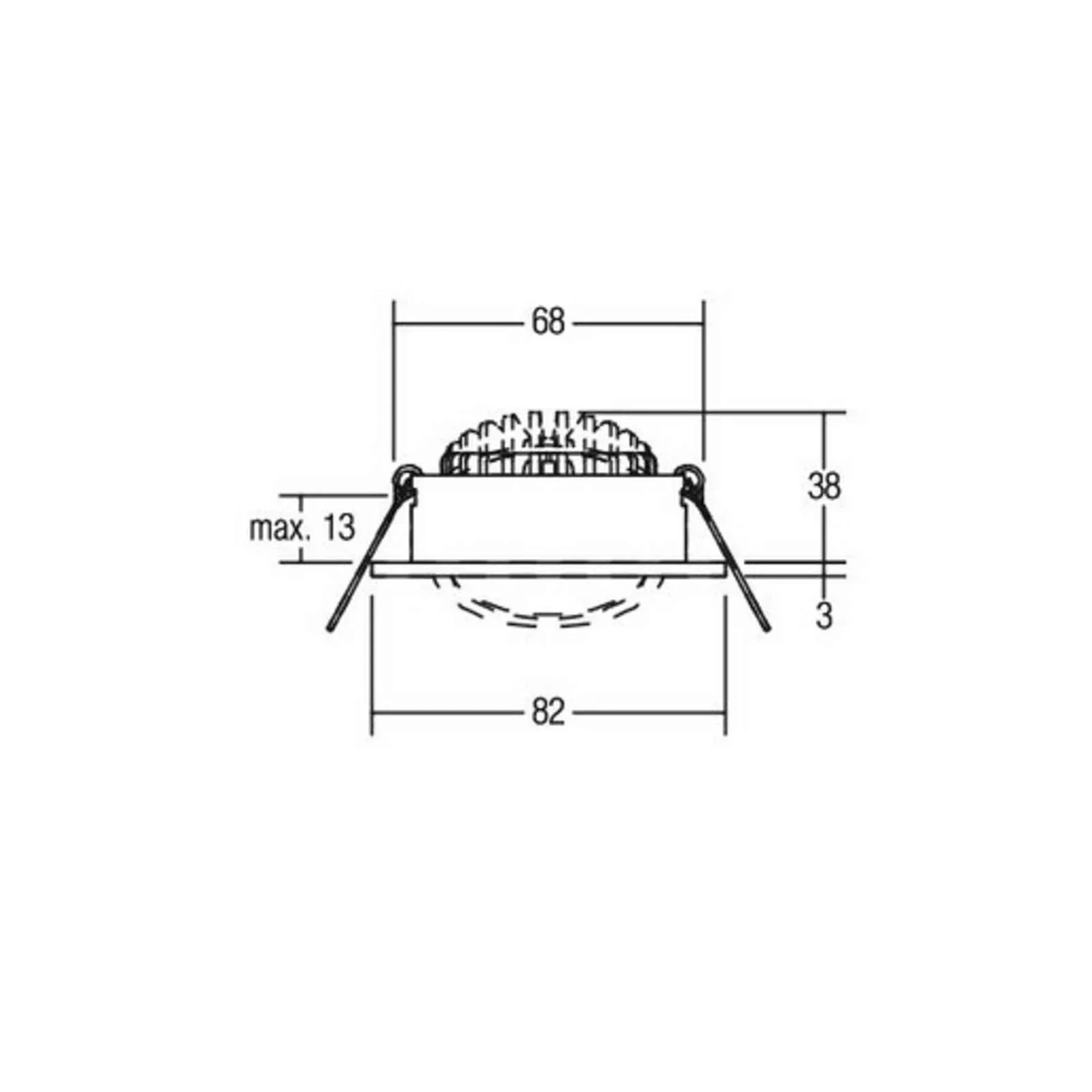 Brumberg LED-Einbaustrahler 7W 230V rund chrom - 39261023 günstig online kaufen