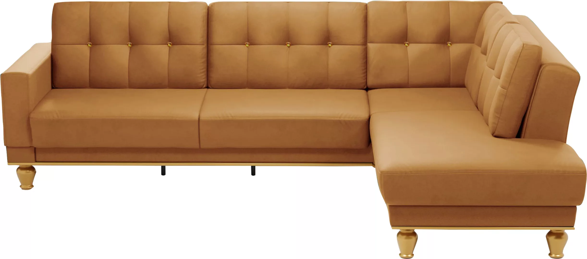 sit&more Ecksofa »Orient 5 V L-Form«, mit Strass-Stein, wahlweise mit Bettf günstig online kaufen