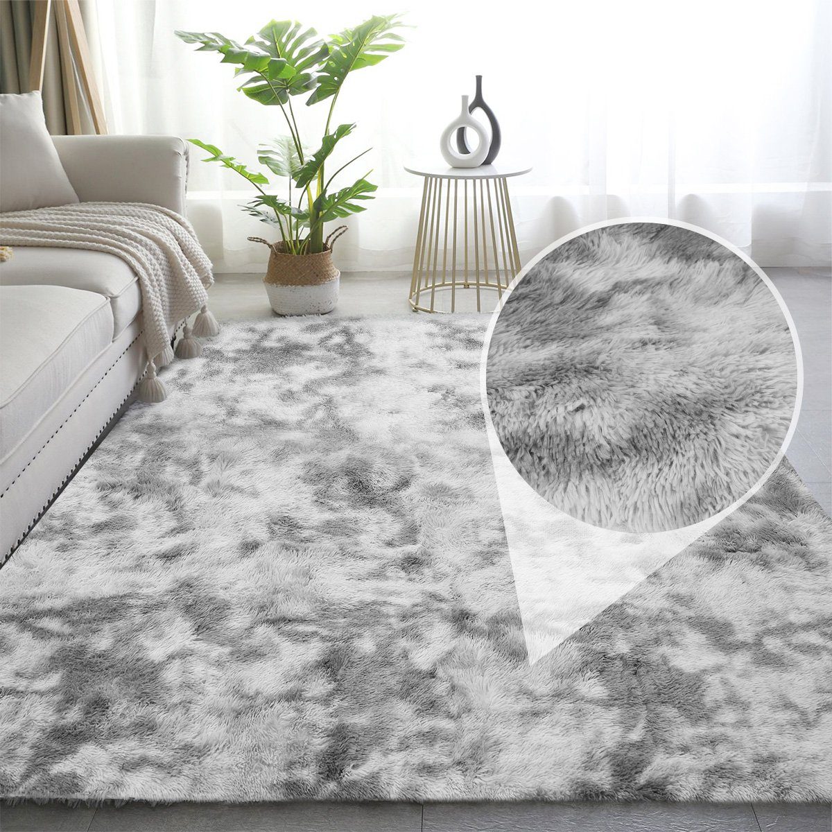 Simloveve Hochflor-Teppich besonders weich und kuschelig, günstig online kaufen