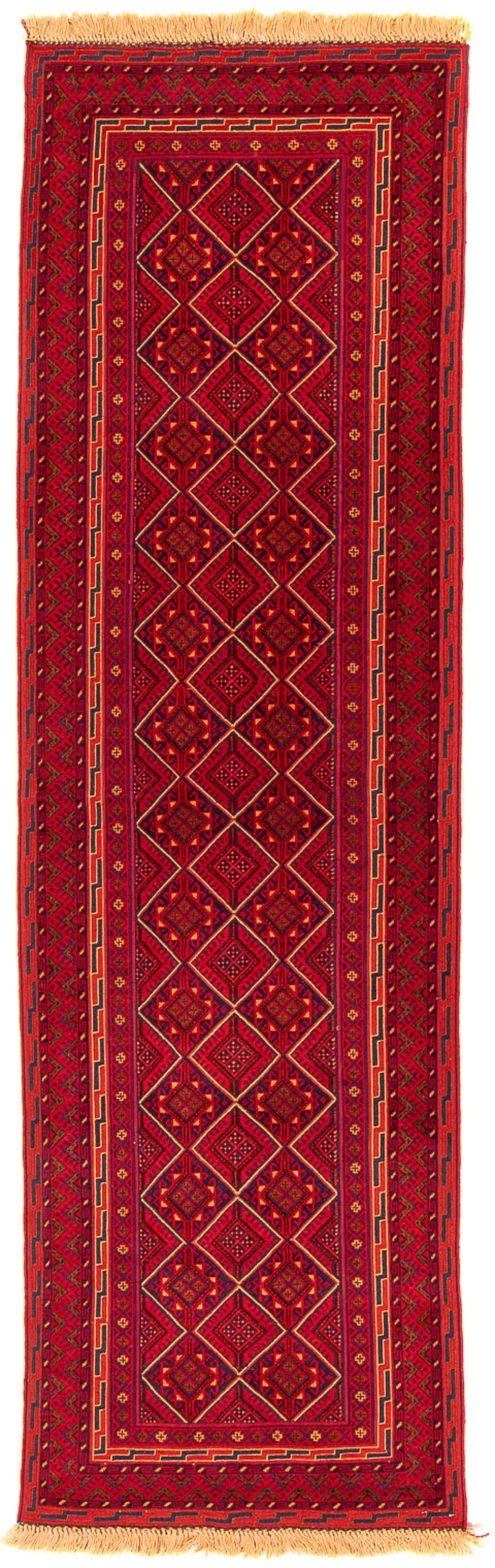 morgenland Wollteppich »Kelim - Oriental - 280 x 69 cm - dunkelrot«, rechte günstig online kaufen