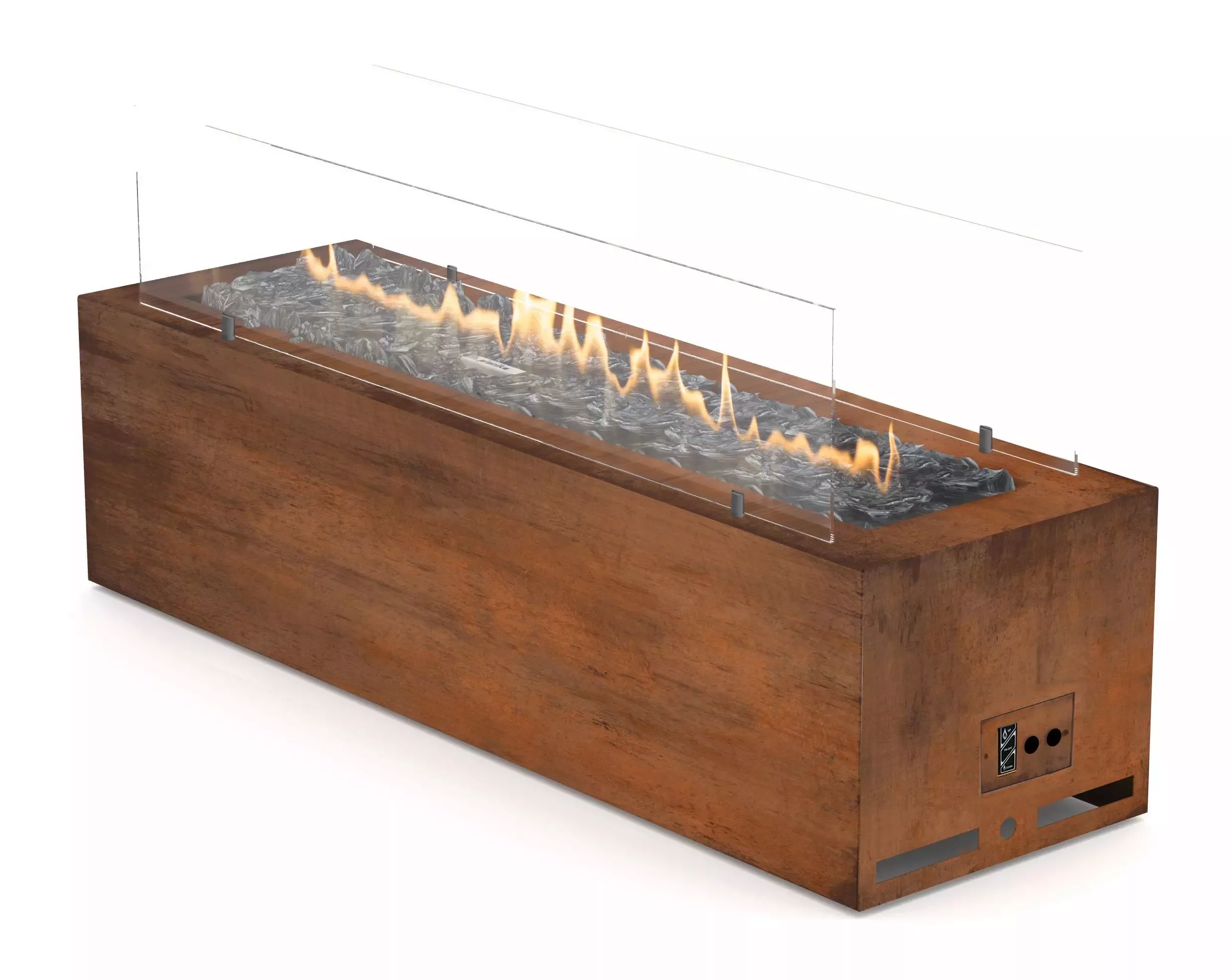 Planika Gas Line Outdoor GaLiO Corten Automatic [automatischer Gaskamin für günstig online kaufen