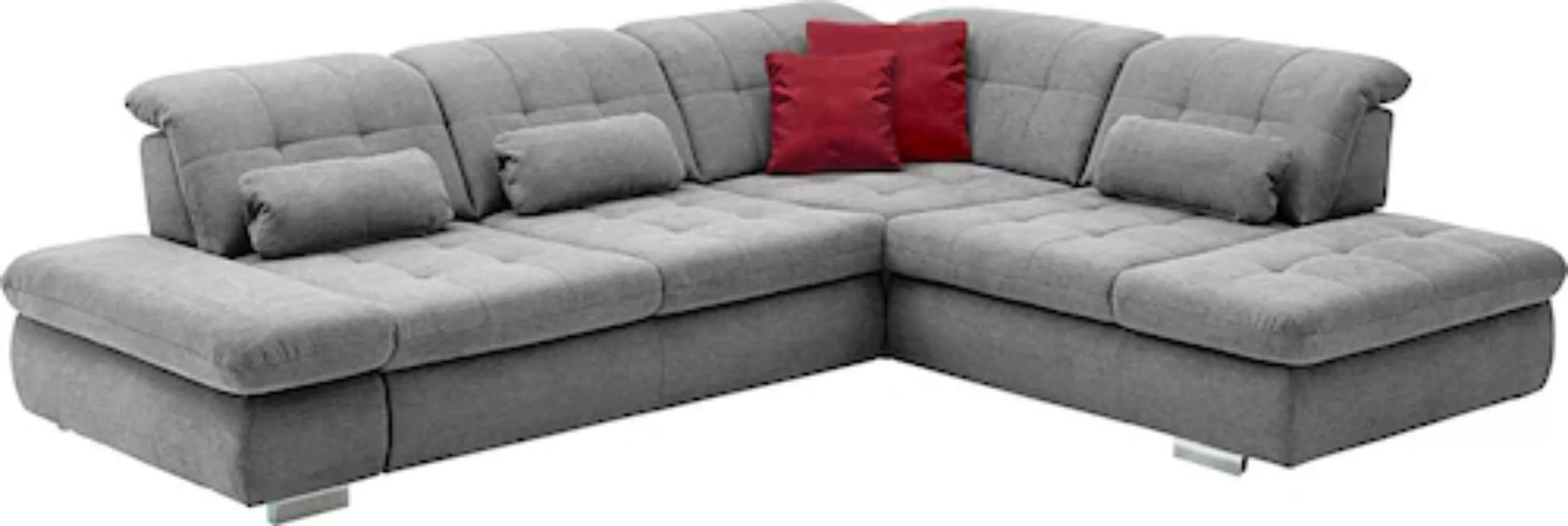 Die PlanBar Ecksofa "MP-IN17004 L-Form", wahlweise mit Bettfunktion, Sitzti günstig online kaufen