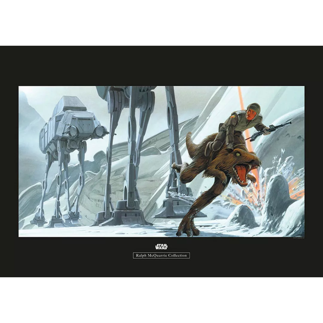 KOMAR Wandbild - Star Wars Classic RMQ Hoth Battle Ground - Größe: 70 x 50 günstig online kaufen