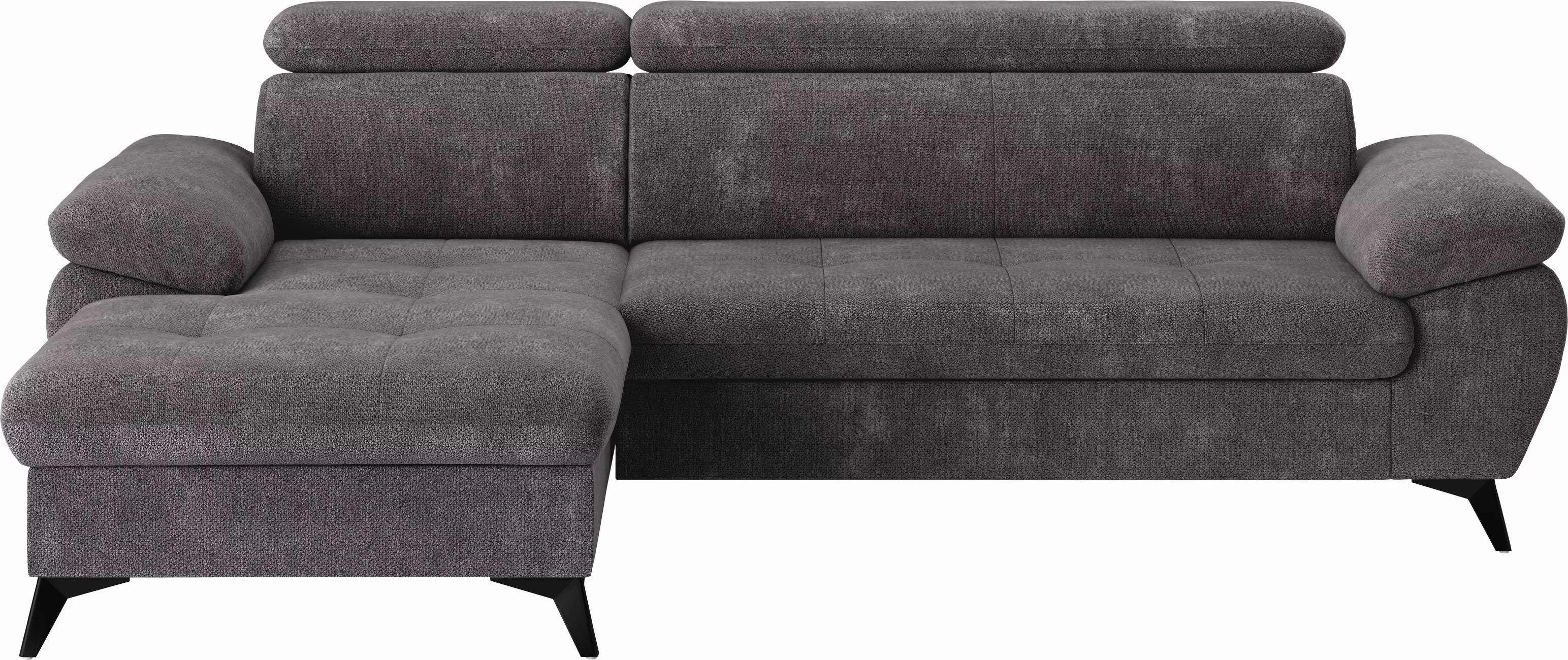 COTTA Ecksofa "Hudson L-Form", mit Kopfteilverstellung, wahlweise mit Bettf günstig online kaufen