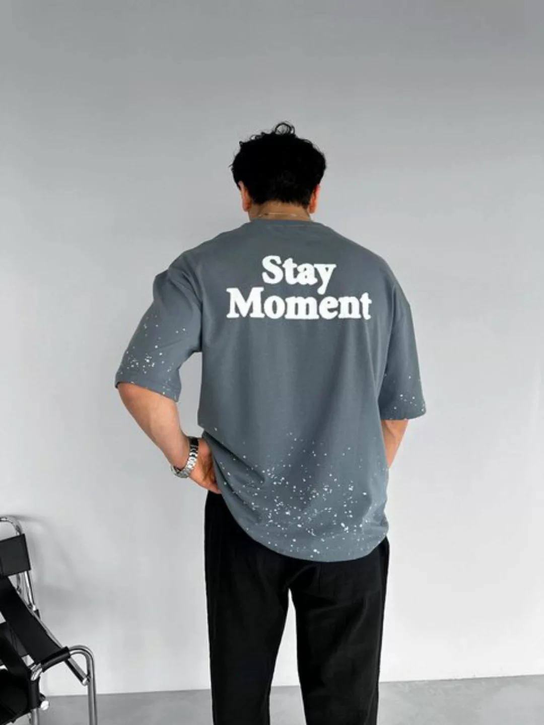 Abluka T-Shirt OVERSIZE STAY MOMENT T-SHIRT günstig online kaufen