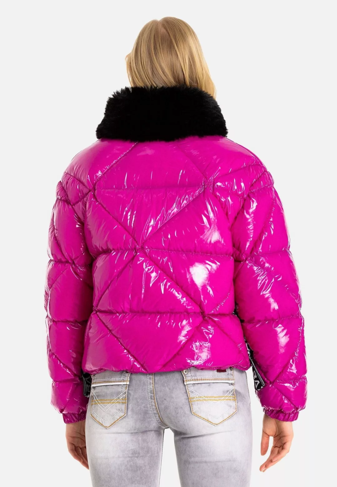 Cipo & Baxx Winterjacke "Jacken", ohne Kapuze, mit Kunstfellkragen, WM134 günstig online kaufen