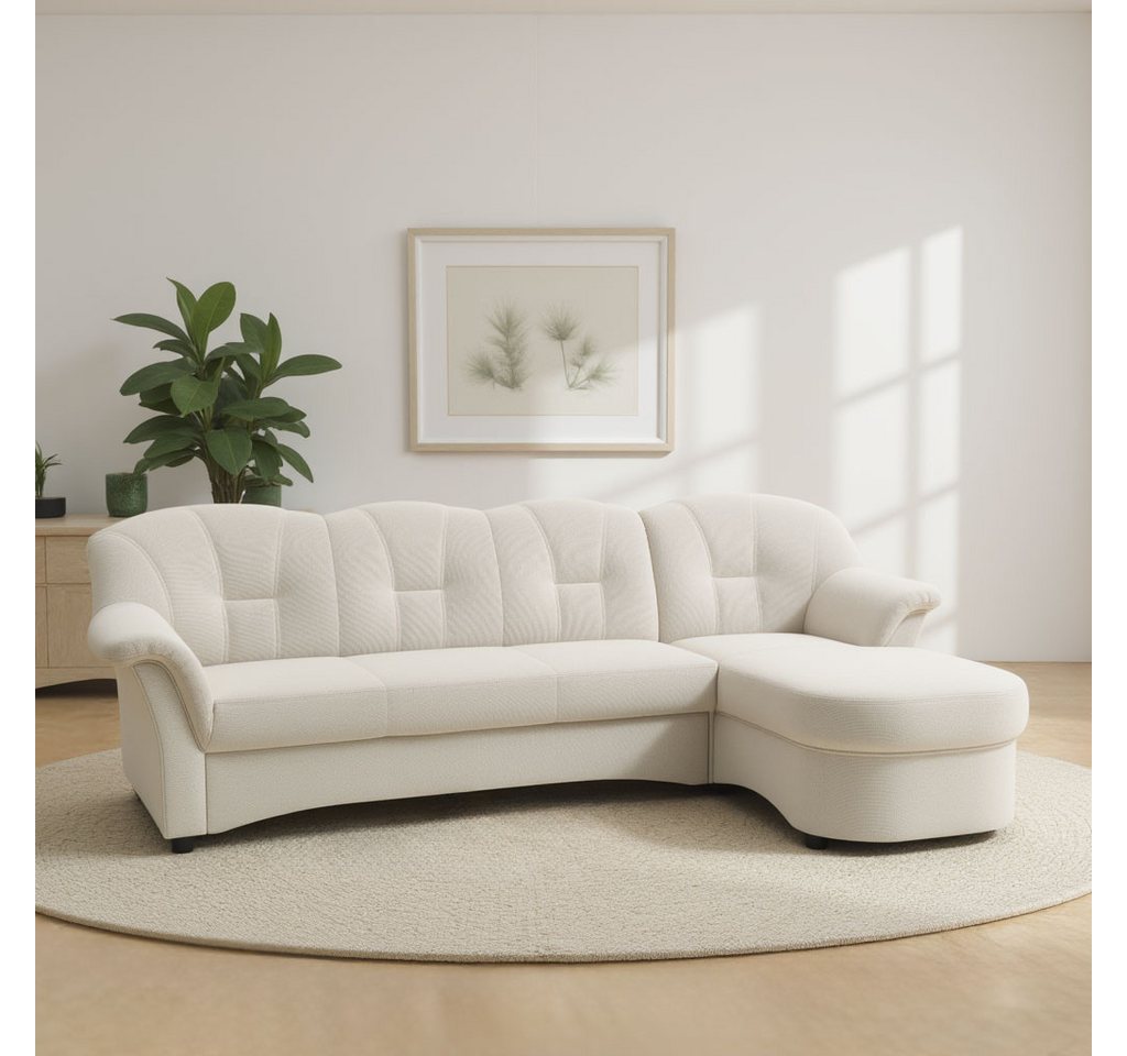 DOMO collection Ecksofa "Flores Schlafsofa, B/T/H: 233/142/86 cm, L-Form", günstig online kaufen