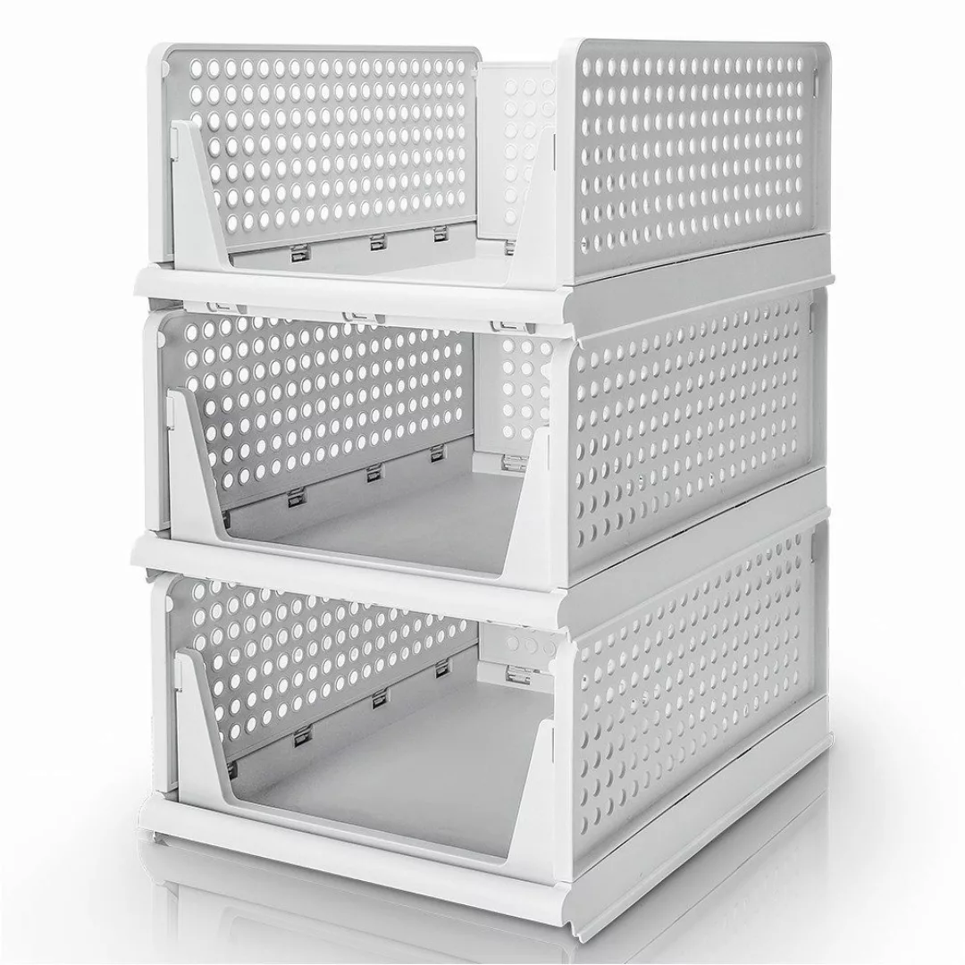 Yorbay Organizer 3er Set Stapelbarer Kleiderschrank günstig online kaufen