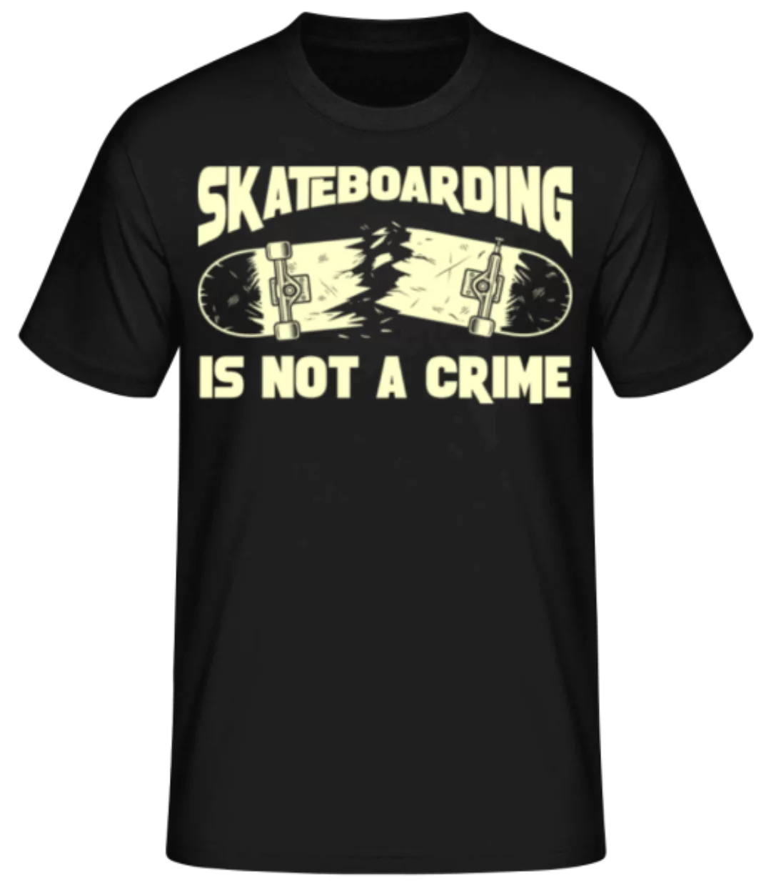 Skateboarding Is Not A Crime · Männer Basic T-Shirt günstig online kaufen