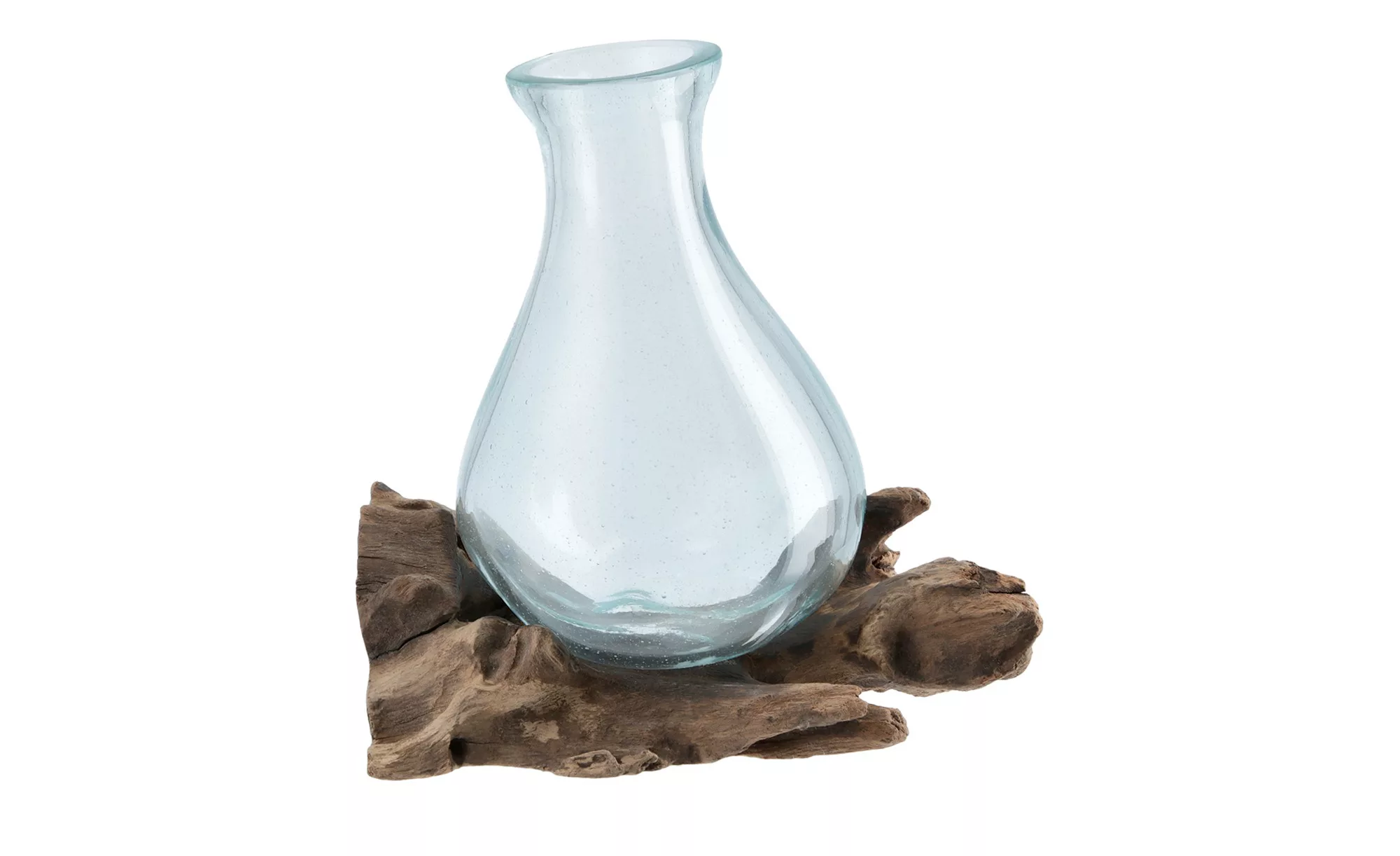 Vase auf Wurzel ¦ holzfarben ¦ Holz, Glas  ¦ Maße (cm): H: 20  Ø: 12 Access günstig online kaufen