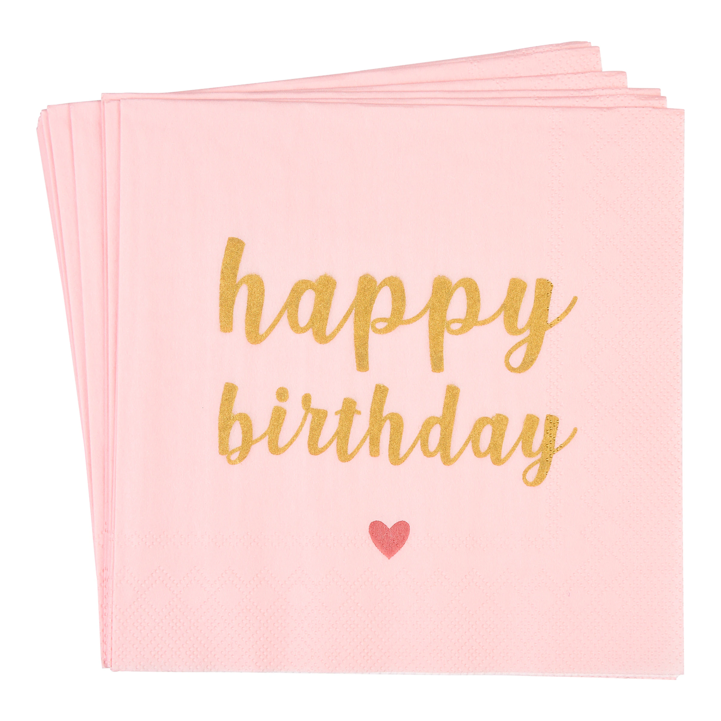 FSC MIX Formserviette BIRTHDAY 20S, rosa günstig online kaufen