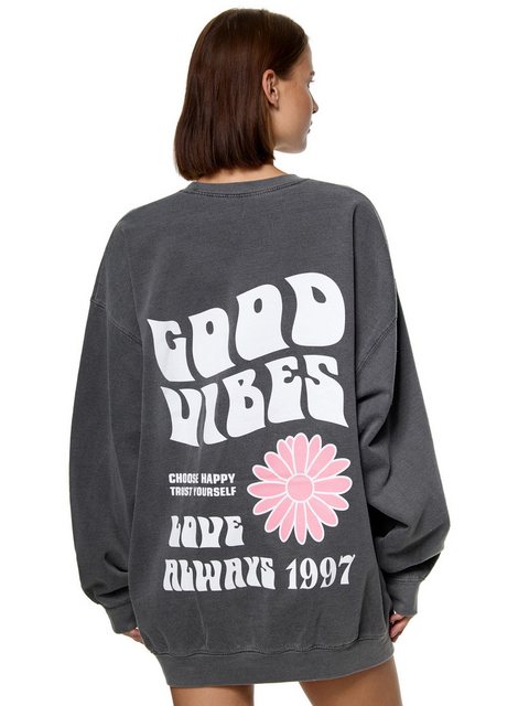 Worldclassca Longsweatshirt Worldclassca Oversized Sweatshirt GOOD VIBES Pr günstig online kaufen