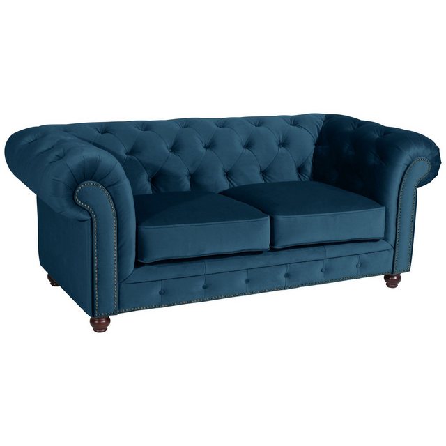 58 aufm Kessel Sofa 2-Sitzer Kathe Bezug Samtvelours Buche nussbaum dunkel günstig online kaufen