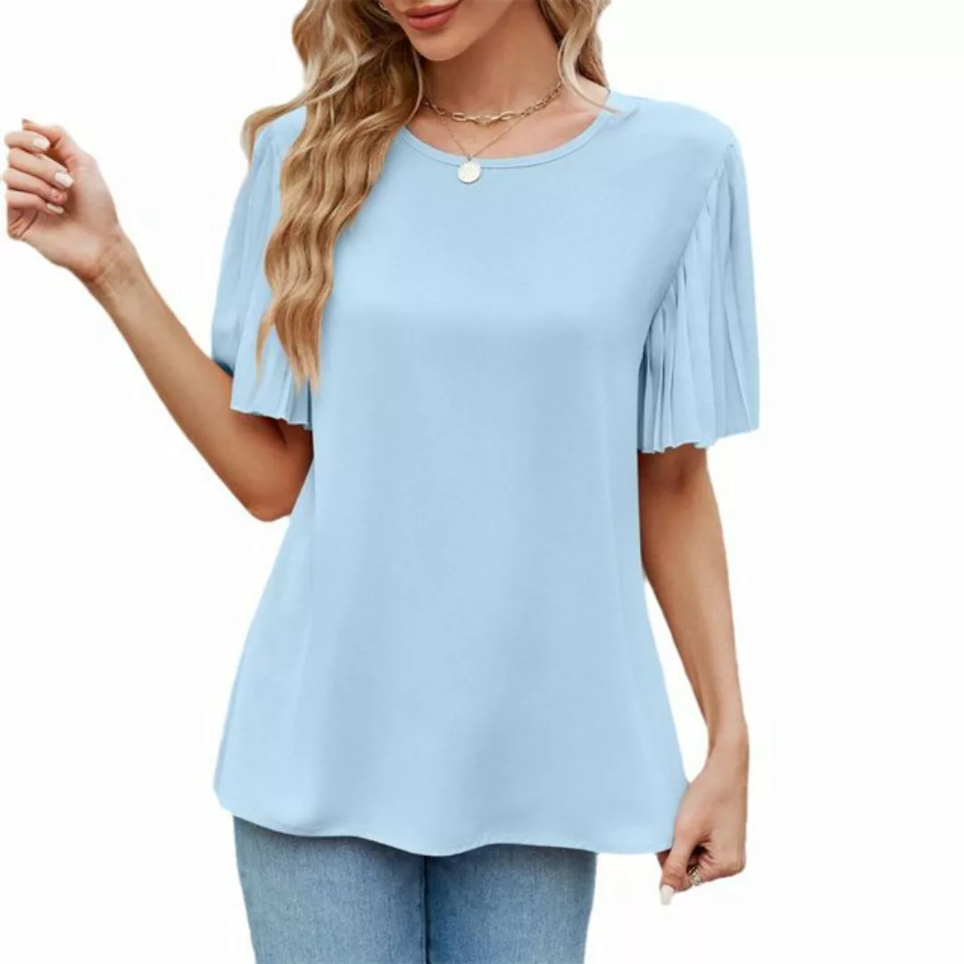 AFAZ New Trading UG T-Shirt Lässige, elegante, lockere, einfarbige Hemdober günstig online kaufen