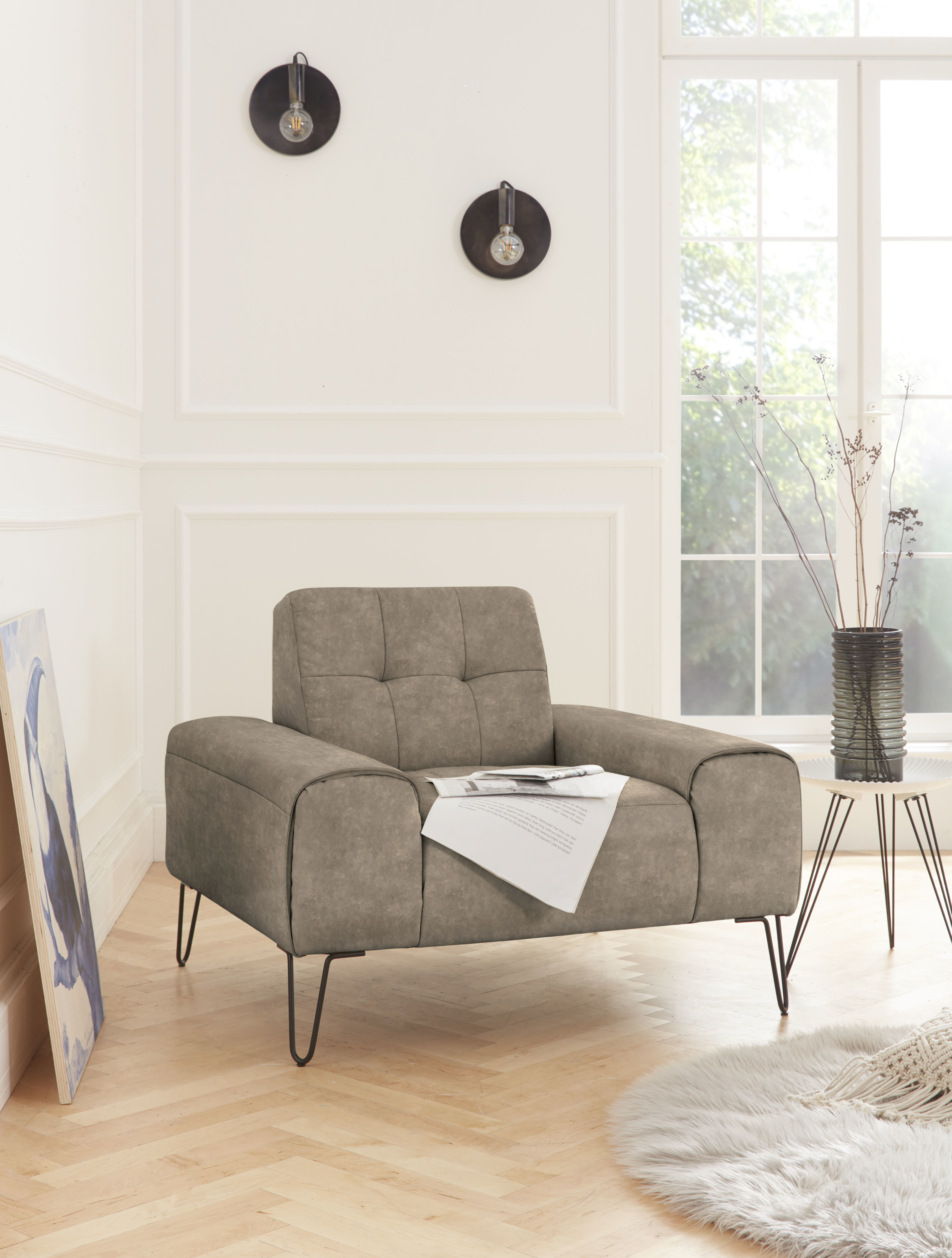 exxpo - sofa fashion Sessel "Taranto, Loungesessel" günstig online kaufen