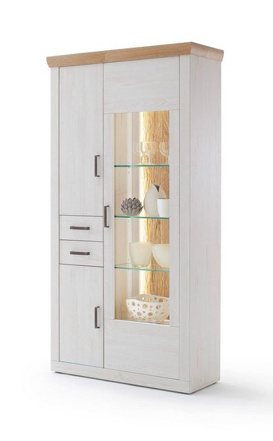 expendio Vitrine Marlis 4 Pinie Aurelio / Grandson Oak Nb. 106x205x40 vormo günstig online kaufen