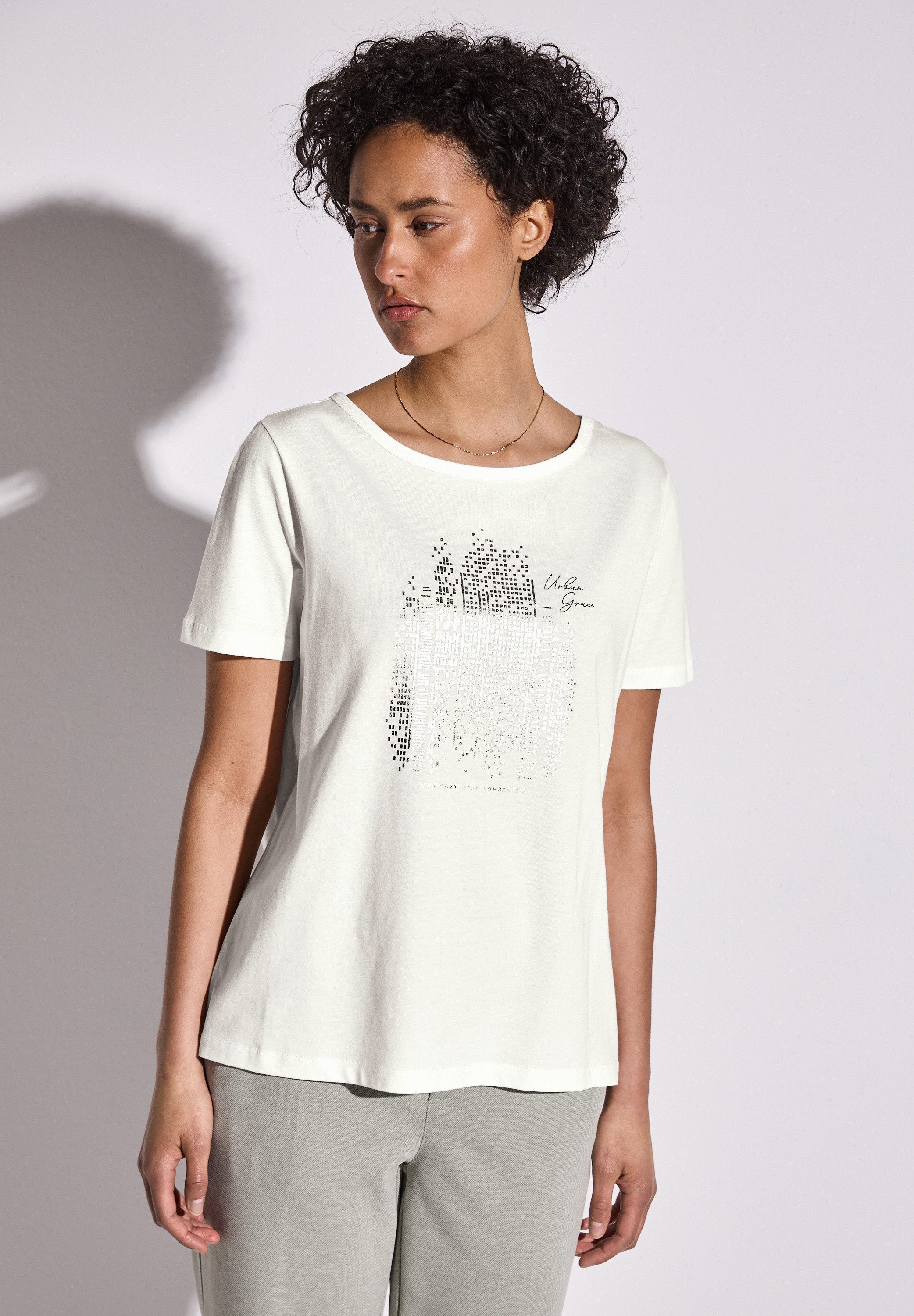 STREET ONE T-Shirt, Rundhalsausschnitt günstig online kaufen