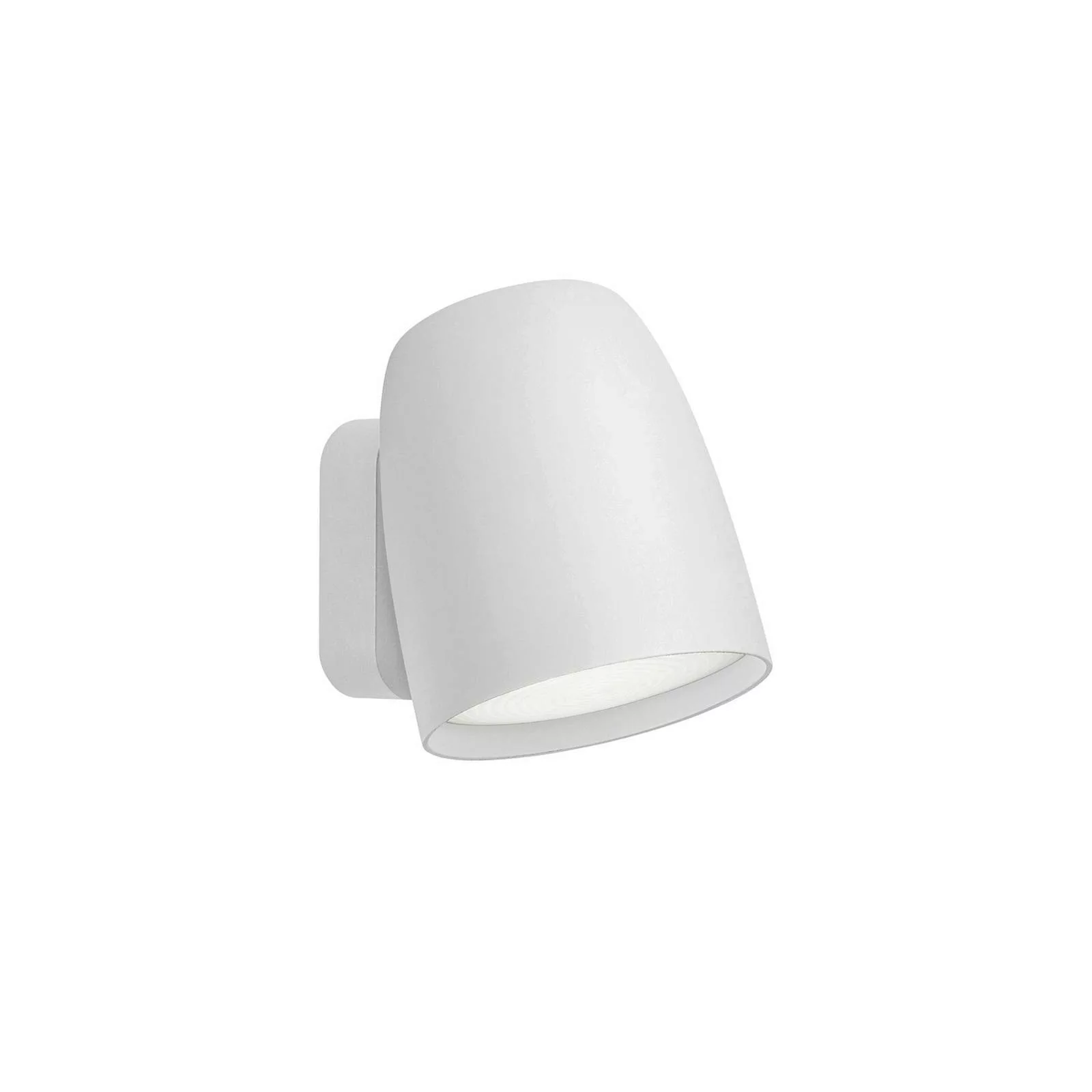 Bover LED-Außenwandlampe Nut, weiß, Alu/Stahl, Höhe 13,5 cm günstig online kaufen