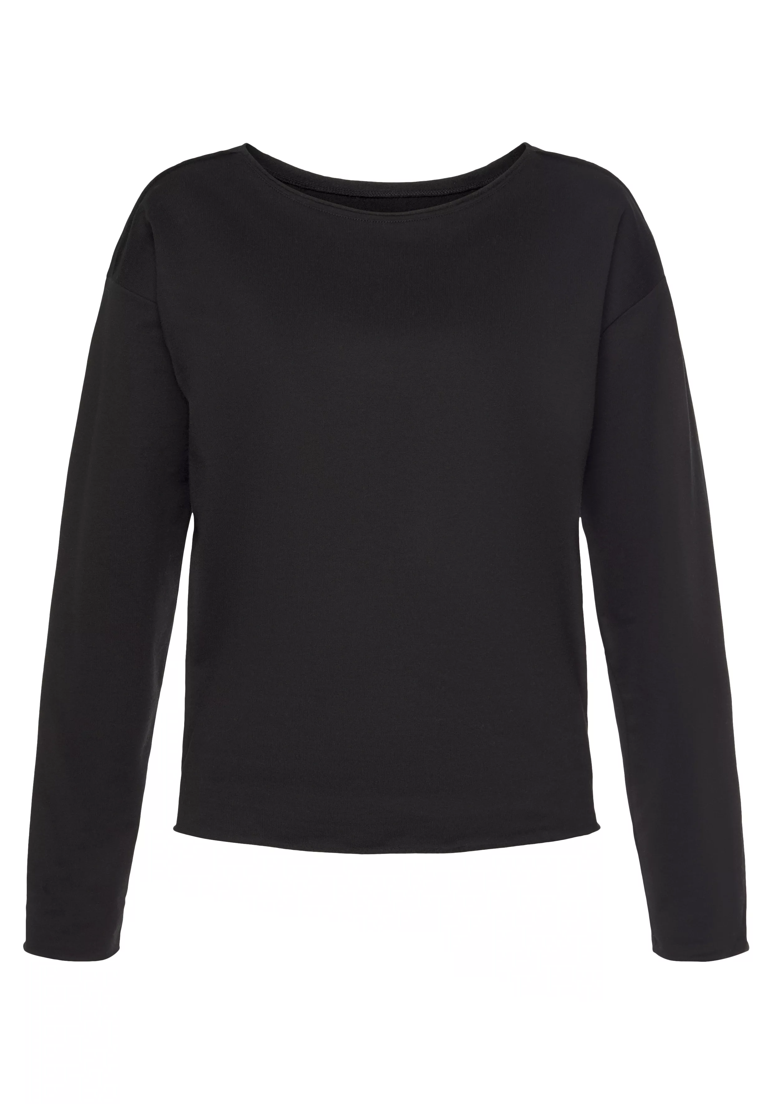 LASCANA Sweatshirt / Langarmshirt in locker sitzendem Schnitt, Loungeanzug günstig online kaufen