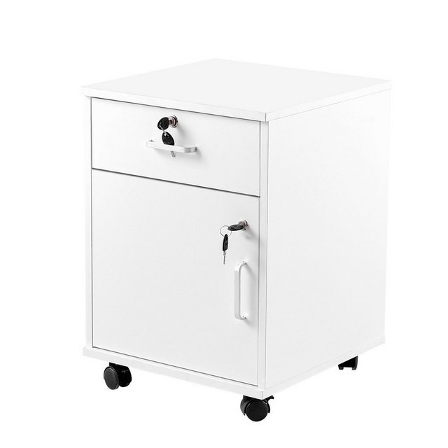 CLIPOP Aktenschrank Rollcontainer Schrank (1er Set) Abschließbar mit 1 Schu günstig online kaufen