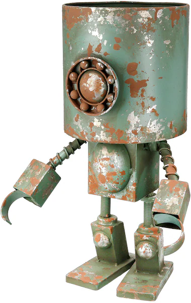 Casablanca by Gilde Übertopf »Übertopf Roboter Robotic grün H. 42 cm«, (1 S günstig online kaufen