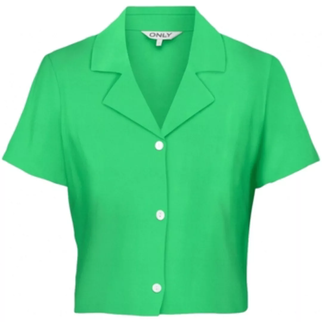 Only  Blusen Shirt Caro Linen - Summer Green günstig online kaufen