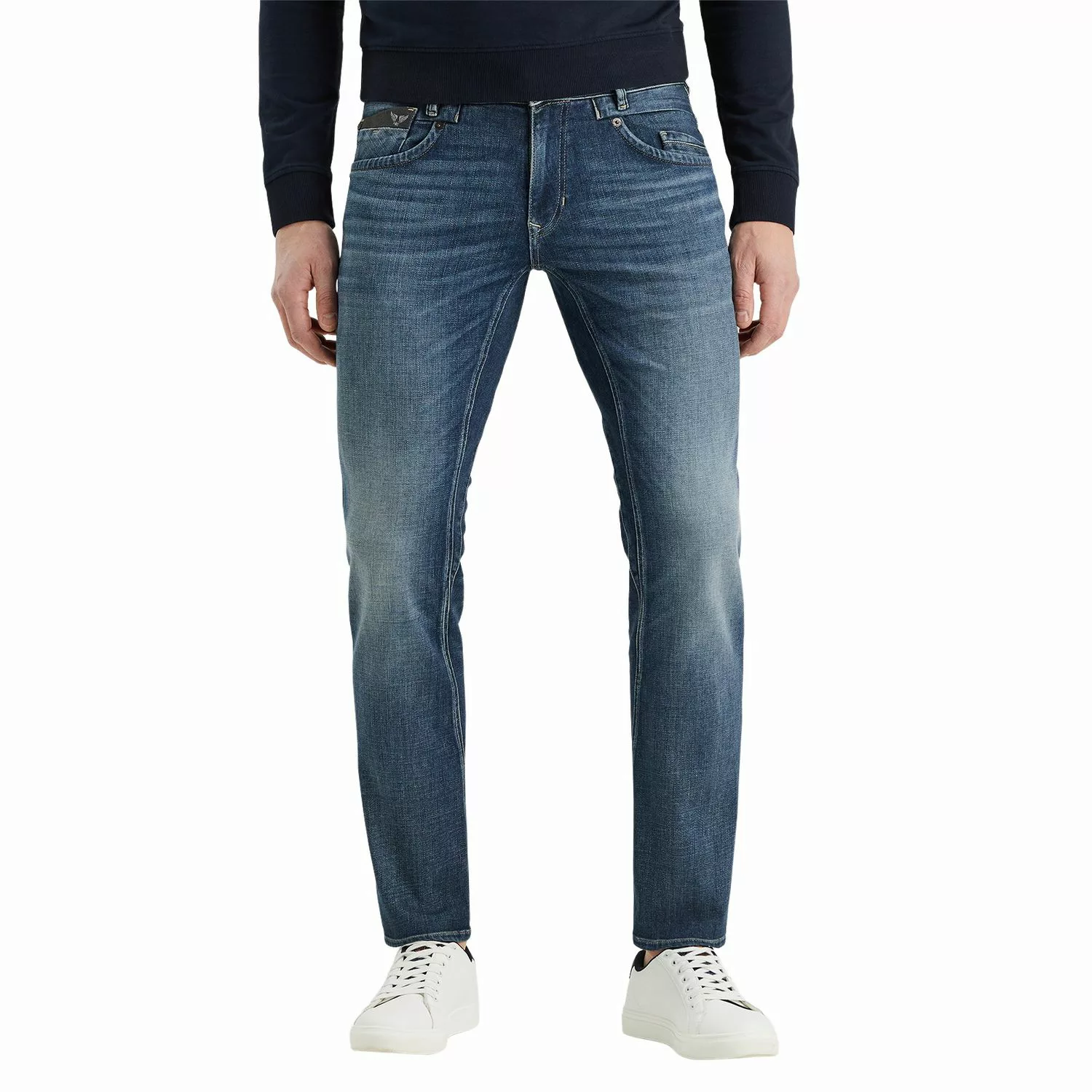PME Legend Herren Jeans COMMANDER 3.0 - Relaxed Fit - Blau - Deep Mid Blue günstig online kaufen