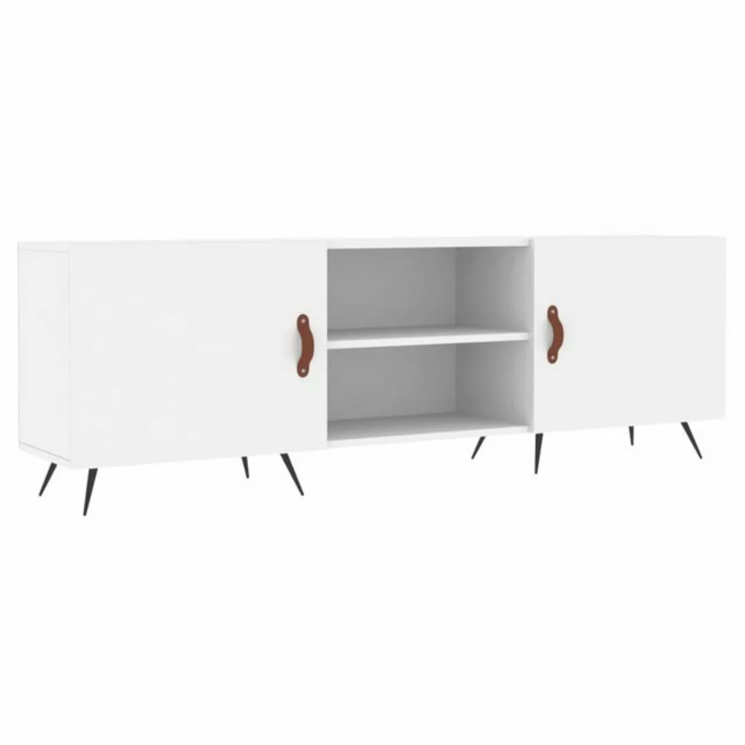 vidaXL TV-Schrank TV-Schrank Weiß 150x30x50 cm Spanplatte TV-Lowboard günstig online kaufen