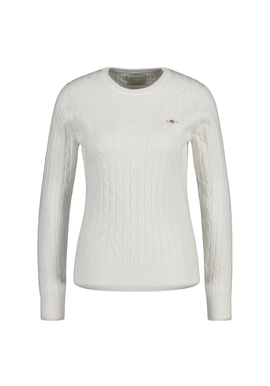 Gant Sweater "Strickpullover STRETCH COTTON CABLE C-NECK" günstig online kaufen