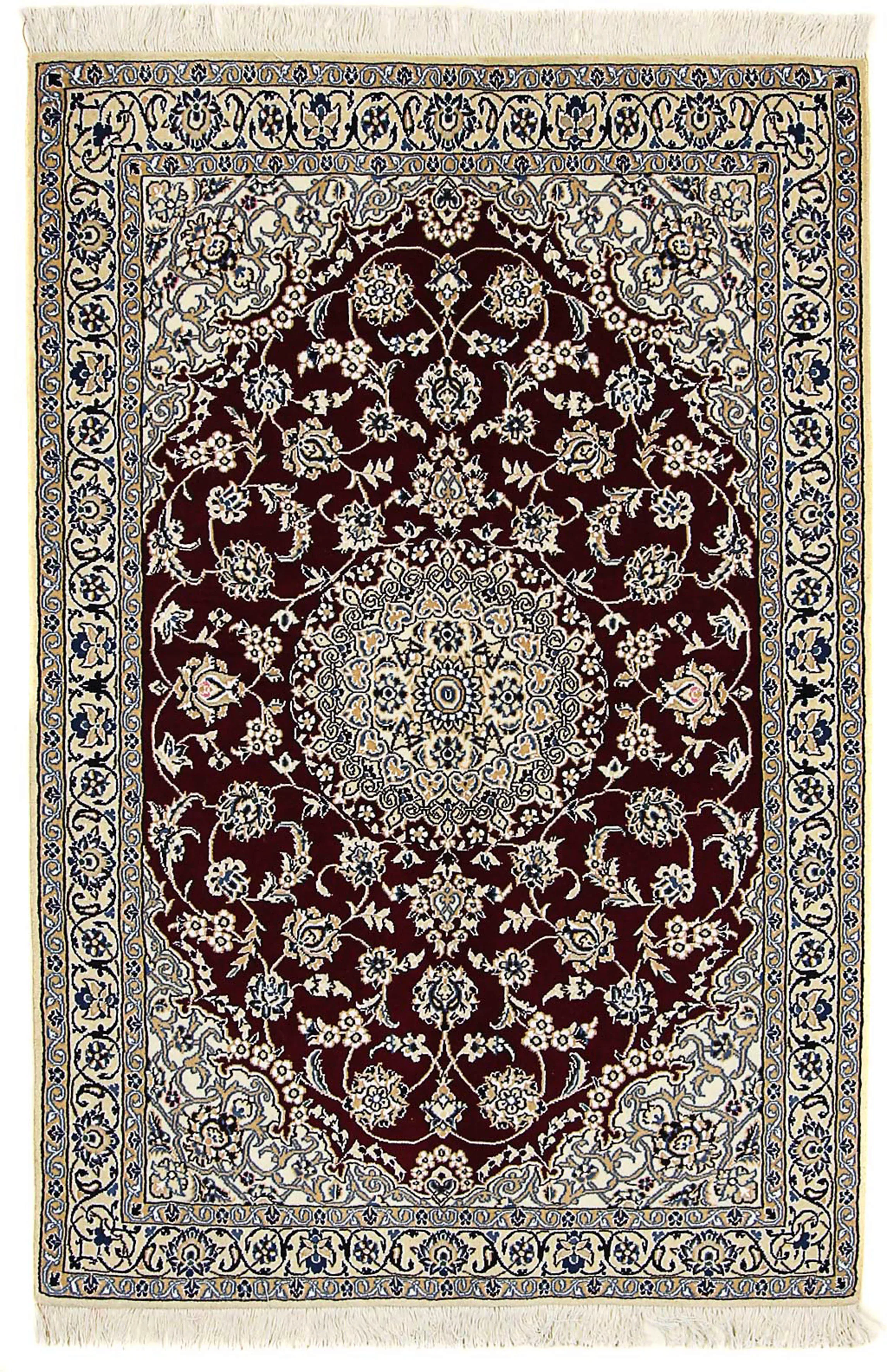 morgenland Orientteppich »Perser - Nain - Royal - 177 x 118 cm - dunkelrot« günstig online kaufen