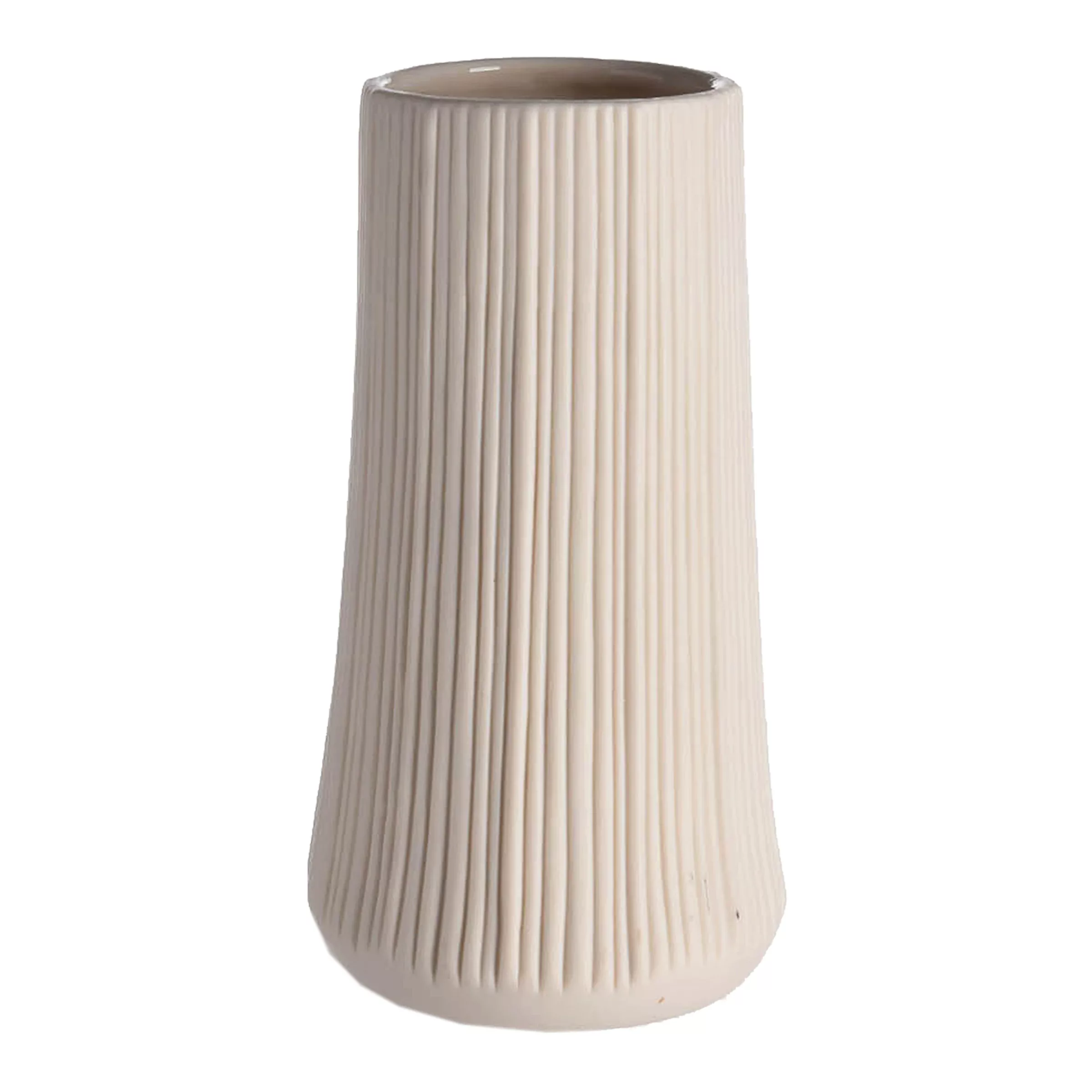 Vase Notches, D:9cm x H.17cm, weiß günstig online kaufen