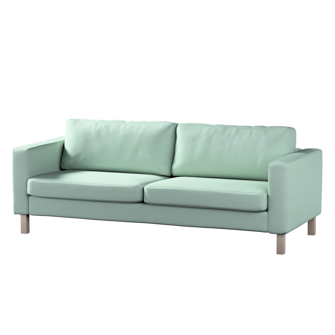 Bezug für Karlstad 3-Sitzer Sofa nicht ausklappbar, kurz, pastellblau, Bezu günstig online kaufen
