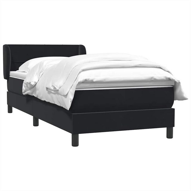 vidaXL Bett Boxspringbett mit Matratze Schwarz 100x220 cm Samt günstig online kaufen