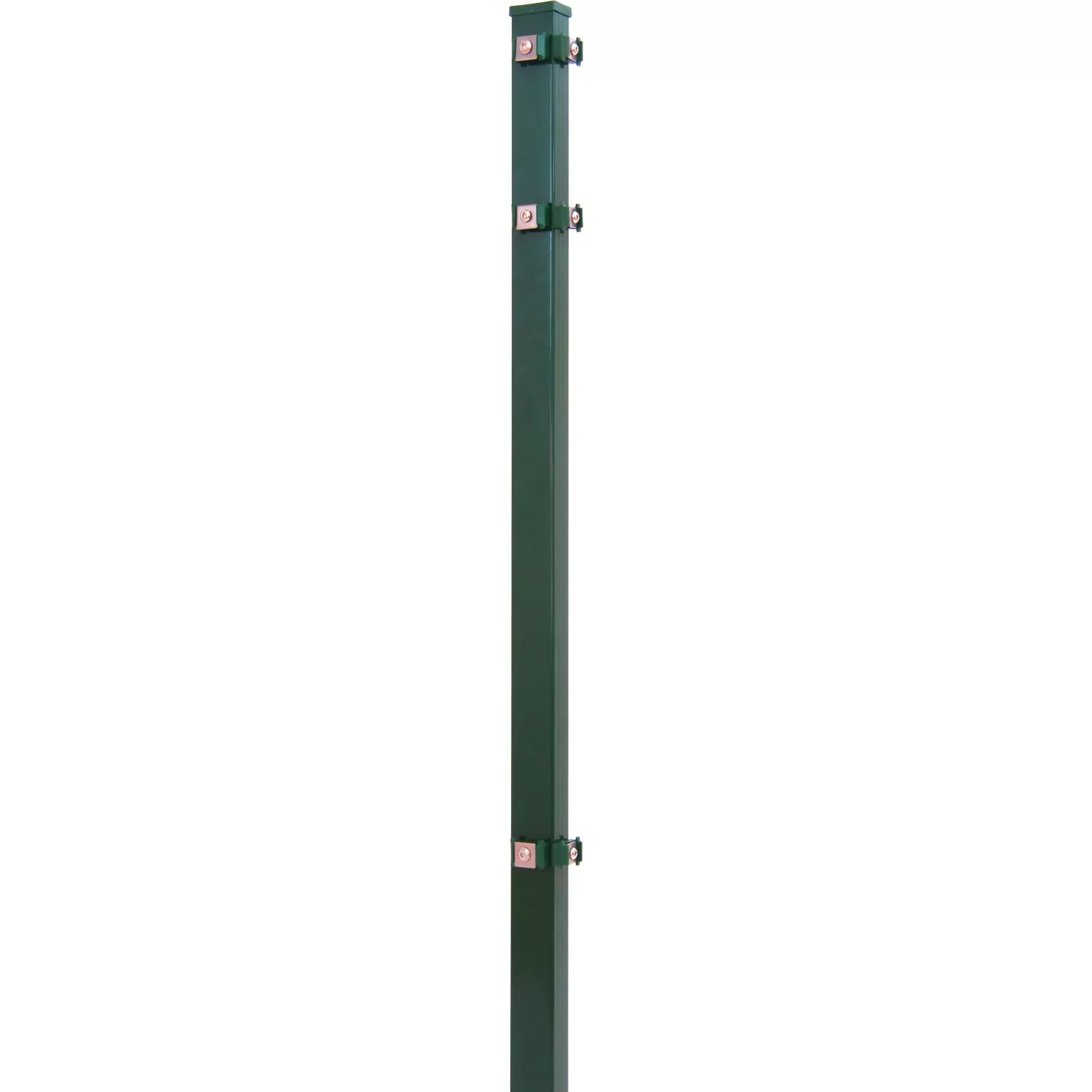 Solid Eckpfosten für Stab- und Doppelstabmatten Stahl Grün 150 x 4 x 4 cm günstig online kaufen